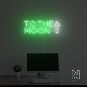 To The Moon Neon Sign