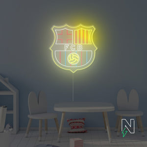 FCB Football Neon Sign