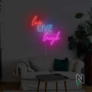 Love Live Laugh Neon Sign
