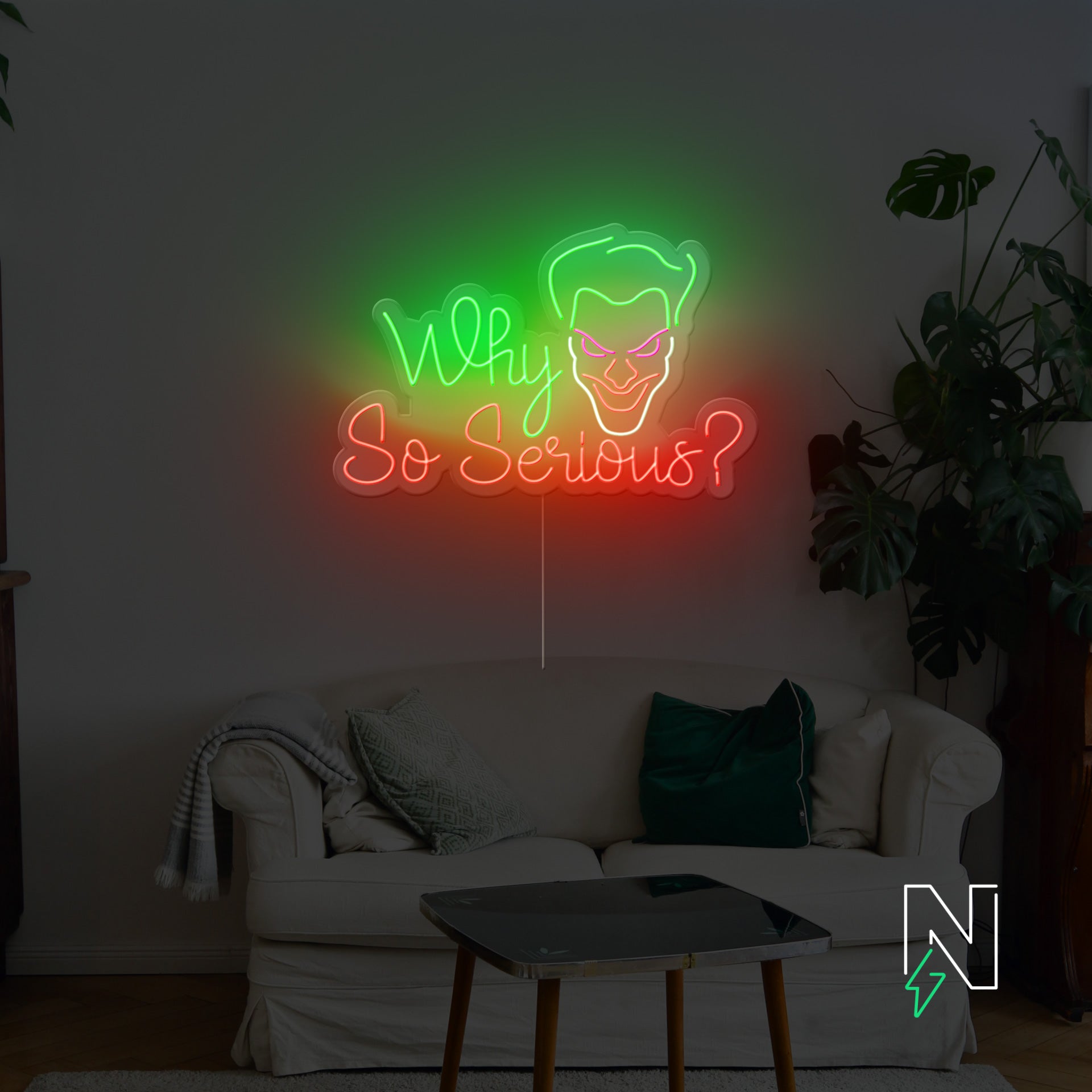 Why So Serious Neon Sign