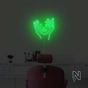 Hold Face Neon Sign