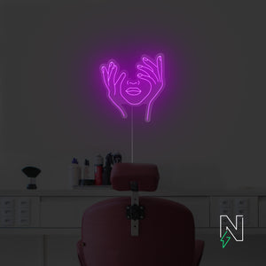 Hold Face Neon Sign