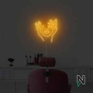 Hold Face Neon Sign