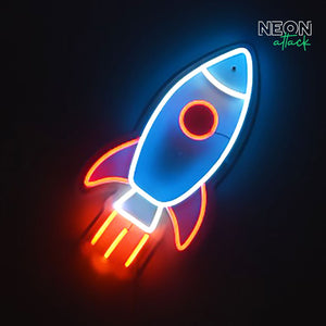 Rocket Neon Light Sign