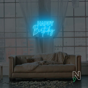 Happy Birthday Neon Sign
