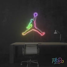 Load and play video in Gallery viewer, Jumpman FloRo Sign
