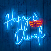 Load image into Gallery viewer, Happy Diwali FloRo Neon Sign
