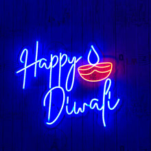 Load image into Gallery viewer, Happy Diwali FloRo Neon Sign
